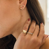 Open Heart Stud
