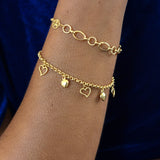 Heart Charm Bracelet
