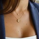 Lotus Diamond Pendant Necklace