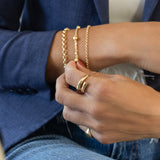 Diamond-Cut Bead Bracelet