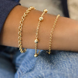 Diamond-Cut Bead Bracelet