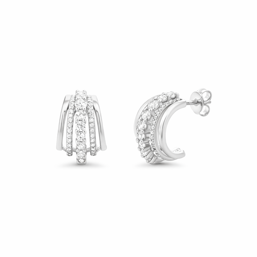 AURELIA STUD HOOPS