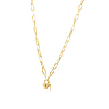 Heart Lock Link Necklace