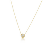 Lotus Diamond Pendant Necklace