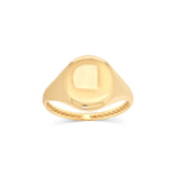 Oval Pinky Engraved Ring