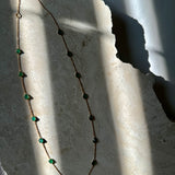 18K YG Emerald Necklace
