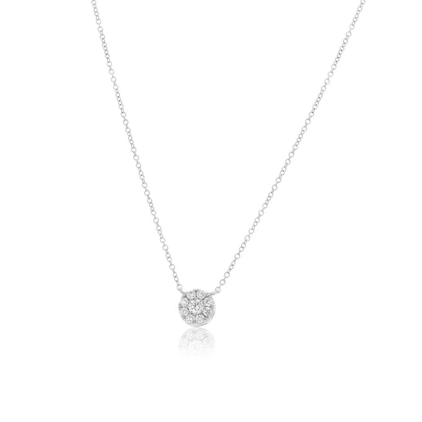 Lotus Diamond Pendant Necklace