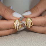 AURELIA STUD HOOPS