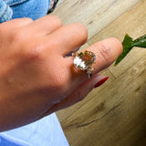 18K Gold Murion Quartz Ring