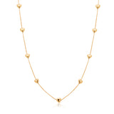 18K Yellow Gold Heart Necklace