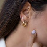 Sculptural Hoop Earrings