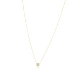 Lotus Diamond Pendant Necklace