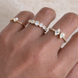 18K Yellow Gold Toi et Moi Diamond Ring