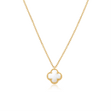 Mother-of-Pearl Clover Pendant Necklace