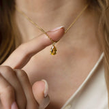 Citrine Drop Pendant