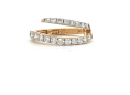18K Solid Yellow Gold Pointy Diamond Earclip