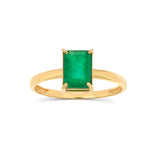 Emerald Solitaire Ring