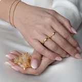 18K Solid Gold Diamond-Cut Yellow Gold Beaded Bracelet