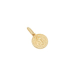 18K Yellow Gold Saint Benedict Medal Pendant