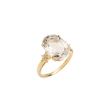 18K Gold Murion Quartz Ring