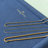 18K Solid Yellow Gold SIND Fancy Necklace
