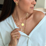 18K Solid Yellow Gold Oval Plain Ring