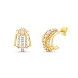 AURELIA STUD HOOPS