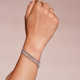 18K Solid Gold Diamond Tennis Bracelet